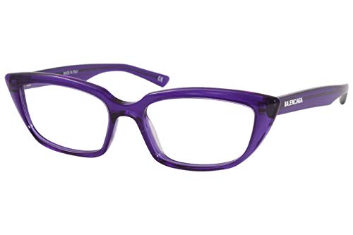 Balenciaga Everyday BB0063O 003 Eyeglasses Women's Violet Optical Frame 52mm