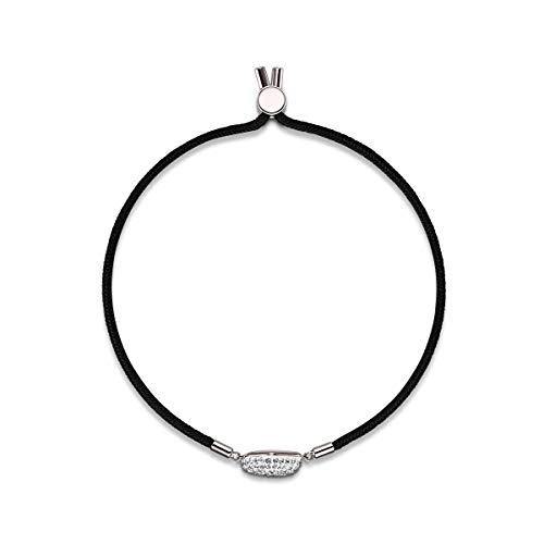 SWAROVSKI Women's Power Collection Elements Black Cord Band Crystal Bracelet Collection - JOY2ESpree