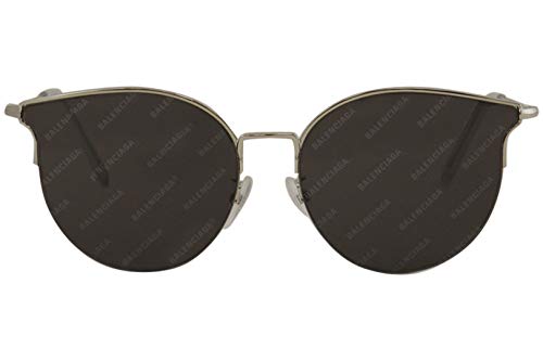 Balenciaga BB0021SK Sunglasses 004 Silver/Grey Mirror Lens 61 mm