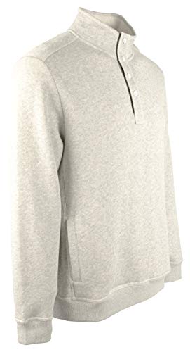 Tommy Bahama Via Norte Button Mock Grey Heather LG
