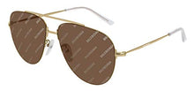 
                        
                          將圖片載入圖庫檢視器 Balenciaga BB0013S Sunglasses 005 Gold/Brown Mirror Lens 59 mm
                        
                      