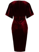 
                        
                          Cargar imagen en el visor de la galería, GownTown 1950s Style Butterfly Sleeve Velvet Pencil Dress
                        
                      