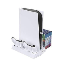 
                        
                          गैलरी व्यूवर में इमेज लोड करें, Vertical Stand for Playstation 5 with Cooling Fan Charging Station for PS5 Digital/CD-ROM Edition Console - JOY2ESpree
                        
                      