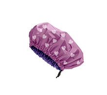 
                        
                          Load image into Gallery viewer, Large Satin Lined Shower Cap- Adjustable, Waterproof, Satin Interior for Hair Protection
                        
                      