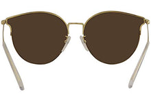 
                        
                          画像をギャラリービューアに読み込む, Balenciaga BB0021SK Sunglasses 005 Gold/Brown Mirror Lens 61 mm
                        
                      