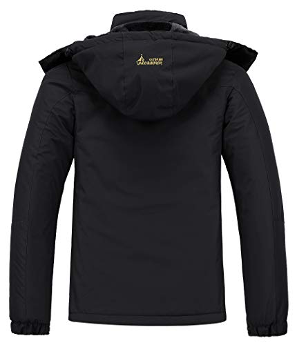 MOERDENG Men's Waterproof Ski Jacket Warm Winter Snow Coat Mountain Windbreaker Hooded Raincoat Snowboarding Jackets