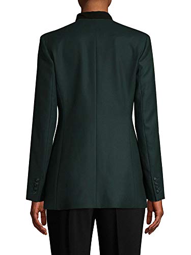 MaxMara Women's Cina Wool Collarless Blazer Sz 8 Oil