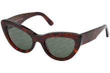 
                        
                          Load image into Gallery viewer, Sunglasses Balenciaga BA 0129 54N Red Havana/Green
                        
                      