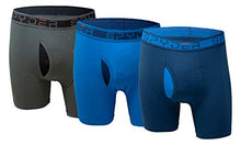 
                        
                          Load image into Gallery viewer, Spyder Performance Mesh Mens Boxer Briefs Sports Underwear 3 Pack W/Fly Front
                        
                      
