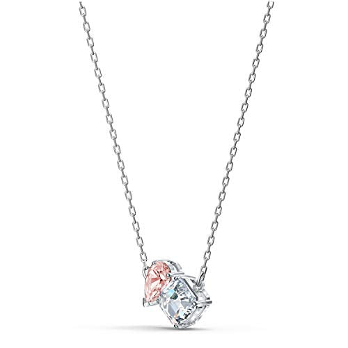 SWAROVSKI Women's Attract Soul Jewelry Collection, Rhodium Finish, Pink Crystals - JOY2ESpree