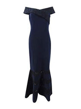 
                        
                          Load image into Gallery viewer, LAUREN RALPH LAUREN Womens Claudinah Off-The-Shoulder Lace Inset Evening Dress - JOY2ESpree
                        
                      