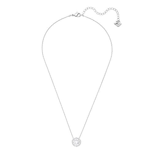 SWAROVSKI Women's Sparkling Dance Round Jewelry Collection, Rhodium Finish, Blue Crystals, Clear Crystals - JOY2ESpree