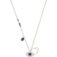 
                        
                          Muat gambar ke penampil Galeri, SWAROVSKI Crystal Duo Evil Eye Rose Gold-Plated Necklace - JOY2ESpree
                        
                      
