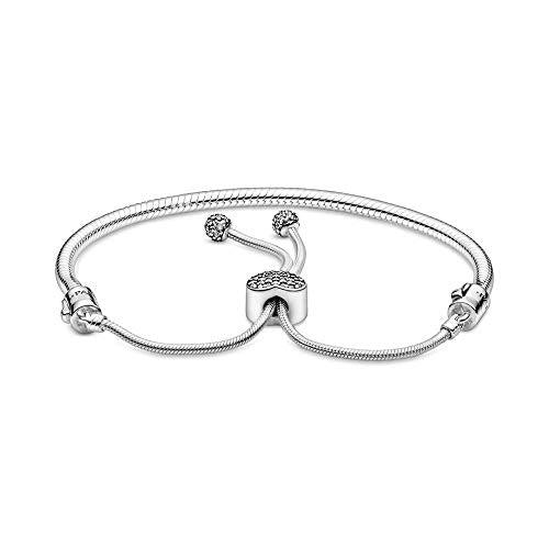 PANDORA Moments Heart Clasp Slider Bracelet, - JOY2ESpree