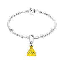 
                        
                          Load image into Gallery viewer, Pandora Disney Belle's Dress with Yellow Enamel Dangle Charm 791576enmx - JOY2ESpree
                        
                      