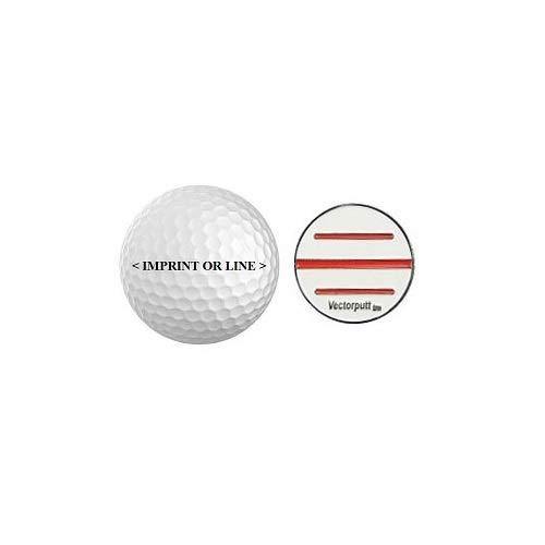Vectorputt tm - USGA Approved Golf Ball Mark - Double Sided Golf Ball Marker with hat Clip (30mm) - JOY2ESpree