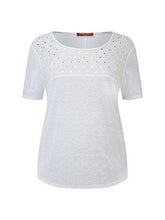 
                        
                          Cargar imagen en el visor de la galería, Marina Rinaldi Women's Vascello Embellished Blouse White - JOY2ESpree
                        
                      