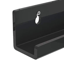 
                        
                          गैलरी व्यूवर में इमेज लोड करें, NIUBEE Black Vinyl Record Shelf Wall Mount 6 Pack - JOY2ESpree
                        
                      