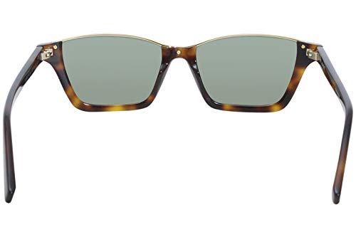 Saint Laurent SL365 001 Havana Dylan Rectangle Sunglasses Lens Category 2 Size