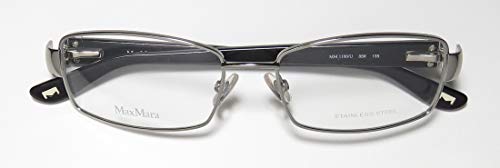 Max Mara 1100/U Womens Rectangular Crystals Flexible Hinges Distinct Eyeglasses/Eyeglass Frame