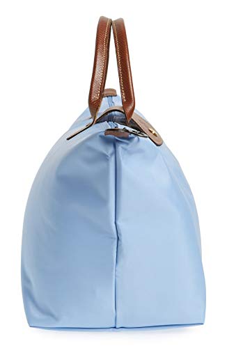 LONGCHAMP Medium Le Pliage Nylon Top Handle Tote, Blue Mist (Brume)