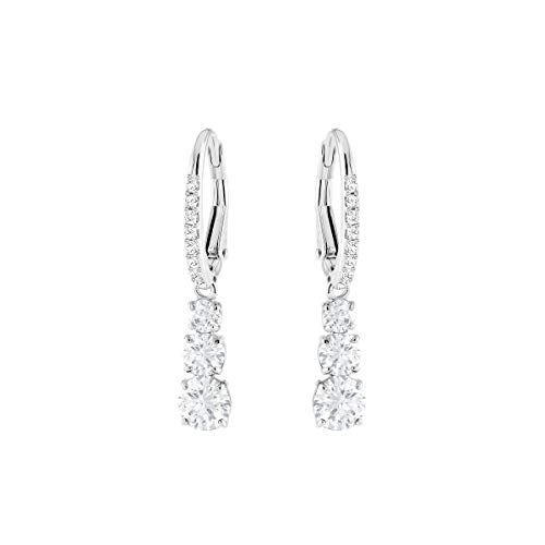 SWAROVSKI Women's Attract Trilogy Jewelry Collection, Rhodium Finish, Clear Crystals - JOY2ESpree