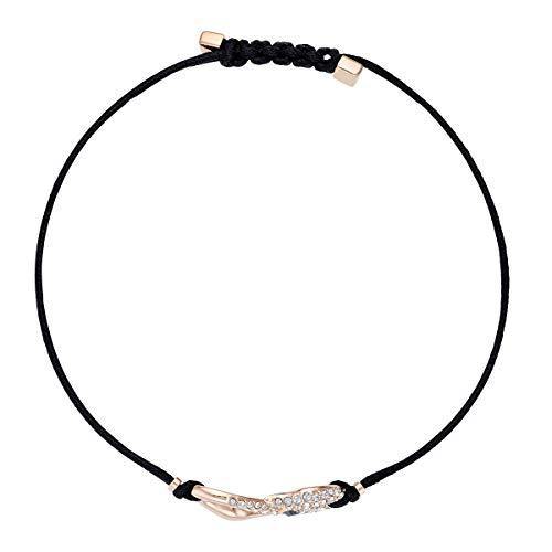 SWAROVSKI Women's Power Collection S Hook Swan Cord Band Crystal Bracelet Collection - JOY2ESpree