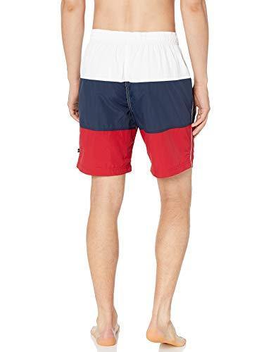 Nautica Men's Quick Dry Classic Logo Tri-Block Series Swim Trunk - JOY2ESpree