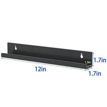 
                        
                          गैलरी व्यूवर में इमेज लोड करें, NIUBEE Black Vinyl Record Shelf Wall Mount 6 Pack - JOY2ESpree
                        
                      
