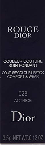 Christian Dior Rouge Dior Couture Colour Comfort & Wear Lipstick, 028 Actrice, 0.12 Ounce