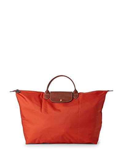 LONGCHAMP Le Pliage Nylon Travel Top Handle Bag, Orange