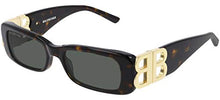 
                        
                          Muat gambar ke penampil Galeri, Sunglasses Balenciaga BB 0096 S- 002 Havana/Green Gold
                        
                      