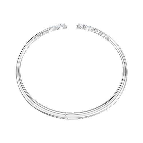 SWAROVSKI Women's Nice Bangle Bracelet Collection, Rhodium Finish, Clear Crystals - JOY2ESpree