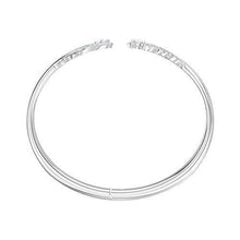 
                        
                          Load image into Gallery viewer, SWAROVSKI Women's Nice Bangle Bracelet Collection, Rhodium Finish, Clear Crystals - JOY2ESpree
                        
                      