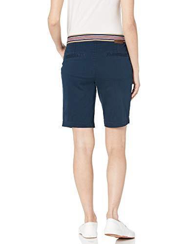 Jag Jeans Women's Petite Gracie Pull on Convertible Short W/Sport Stripe