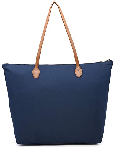 NNEE Water Resistant Light Weight Nylon Tote Bag Handbag