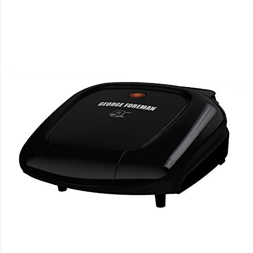 George Foreman GR0040B 2-Serving Classic Plate Grill, Black - JOY2ESpree