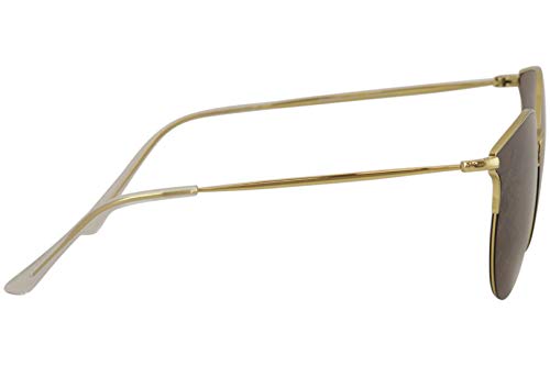 Balenciaga BB0021SK Sunglasses 005 Gold/Brown Mirror Lens 61 mm