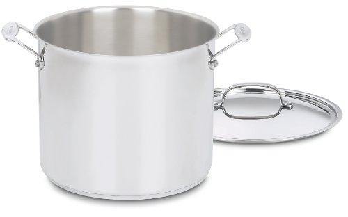 Cuisinart 766-26 Chef's Classic 12-Quart Stockpot with Cover, Brushed Stainless - JOY2ESpree
