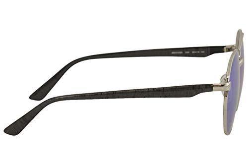 Balenciaga BB0019SK Sunglasses 004 Silver-Grey/Green Mirror(Double) Lens 59 mm
