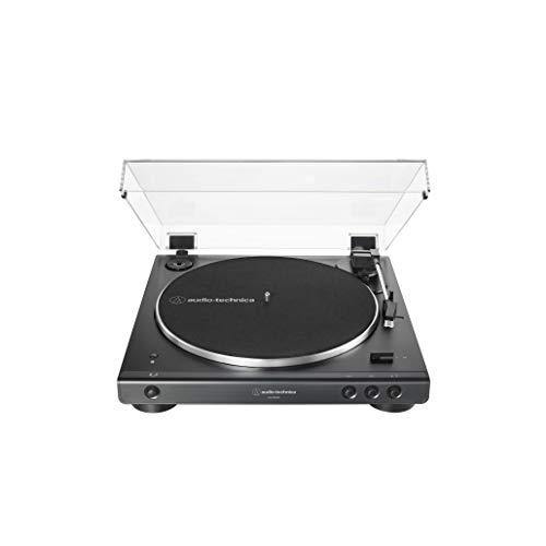 Audio-Technica AT-LP60XBT-BK Fully Automatic Wireless Belt-Drive Turntable (Black) (ATLP60XBTBK) - JOY2ESpree