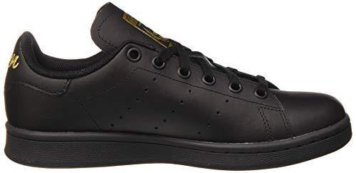 adidas Originals Stan Smith J Black/Gold Metallic Leather 4 US Junior - JOY2ESpree