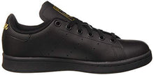
                        
                          Muat gambar ke penampil Galeri, adidas Originals Stan Smith J Black/Gold Metallic Leather 5 US Junior - JOY2ESpree
                        
                      