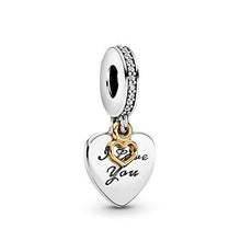 
                        
                          將圖片載入圖庫檢視器 Pandora Jewelry I Love You Forever Heart Dangle Cubic Zirconia Charm in Sterling Silver and 14K Yellow Gold - JOY2ESpree
                        
                      