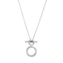 
                        
                          Cargar imagen en el visor de la galería, PANDORA Double Hoop T-bar, Clear CZ - JOY2ESpree
                        
                      
