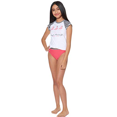 Tommy Bahama Girls' 2-Piece Rashguard and Swim Bottoms Set