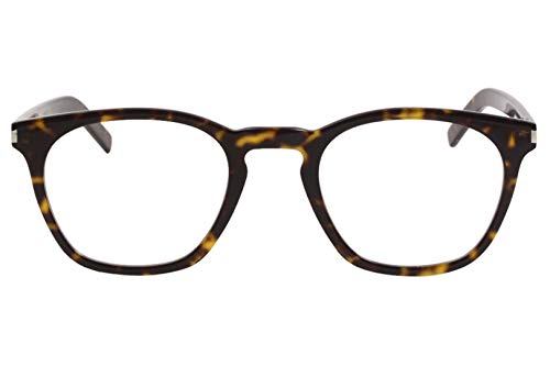 Saint Laurent Slim SL30 003 Eyeglasses Men's Havana Full Rim Optical Frame 49mm