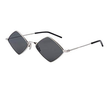 
                        
                          画像をギャラリービューアに読み込む, Saint Laurent SL302 001 Silver LISA Square Sunglasses Lens Category 3 Size 55mm
                        
                      