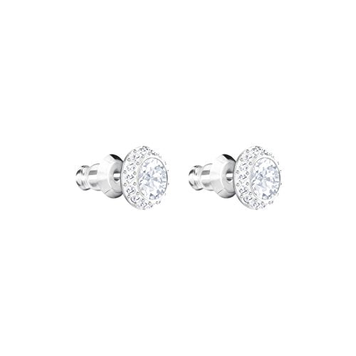 SWAROVSKI Women's Angelic Stud Earring Jewelry Collection, Rhodium Finish, Blue Crystals, Clear Crystals - JOY2ESpree