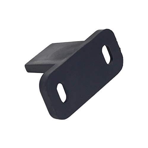 Tinmovys 4pcs Sliding Barn Door Floor Guides Floor Mount Adjustable Bottom Track Guides Black